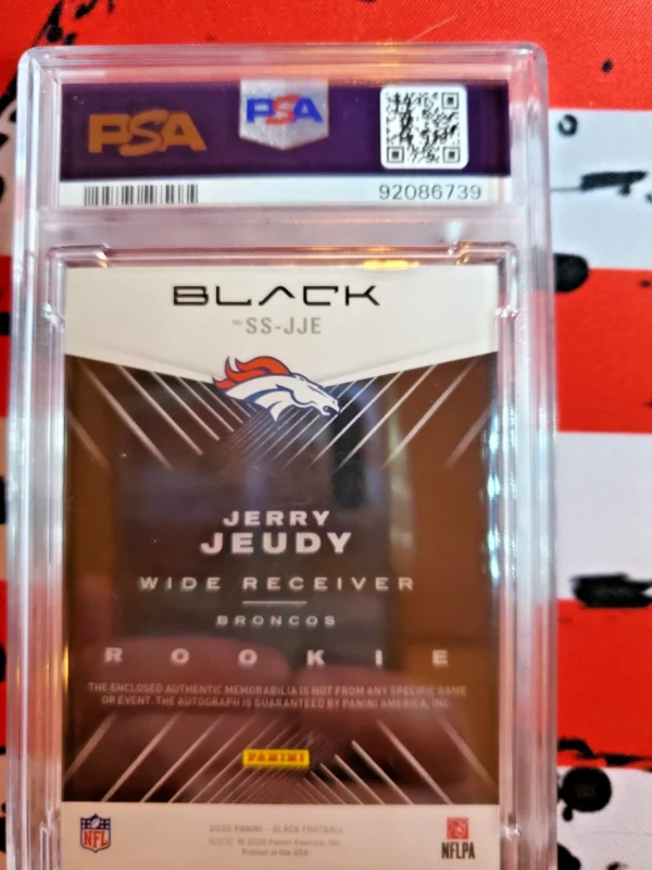2020 Panini Black Jerry Jeudy Sizeable Signatures Patch Auto /5 - Image 3