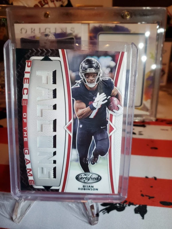 2024 Panini Certified - Piece of the Game Relics Bijan Robinson #POG-BRN Teal...