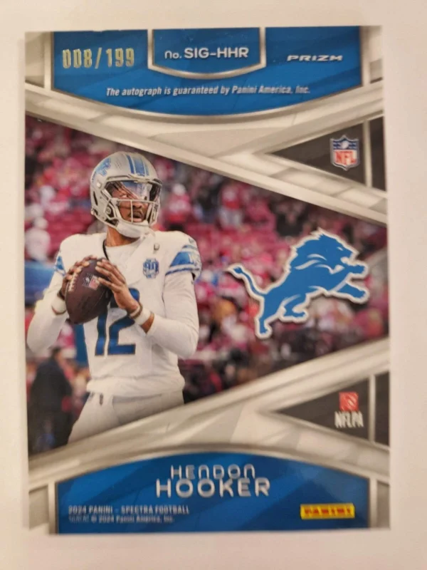 2024 Spectra Hendon Hooker Rookie Autograph/199 - Image 2