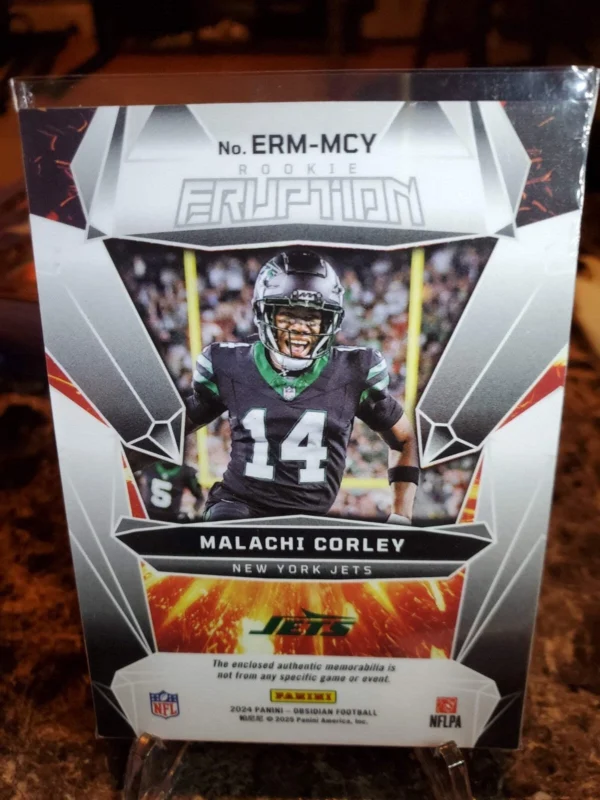 2024 Panini Obsidian - Rookie Eruption Materials Malachi Corley #ERM-MCY... - Image 2
