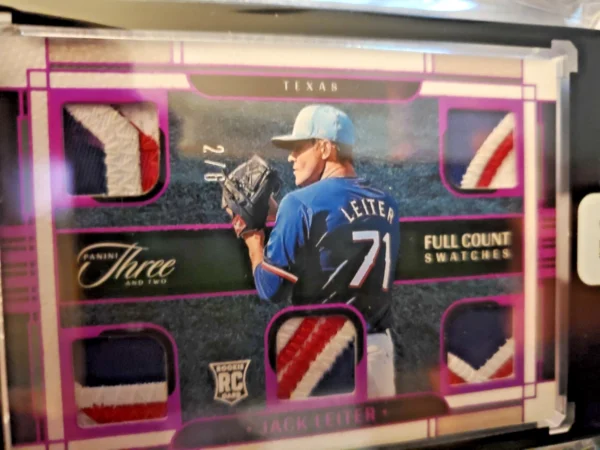 2024 Three And Two Full Count Swatches Jack Leiter /6