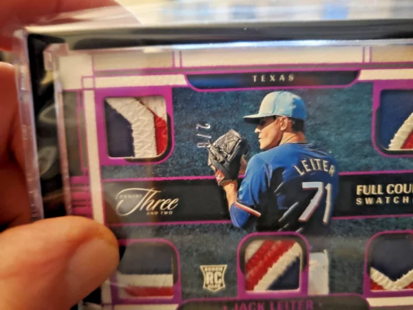 2024 Three And Two Full Count Swatches Jack Leiter /6 - Image 3