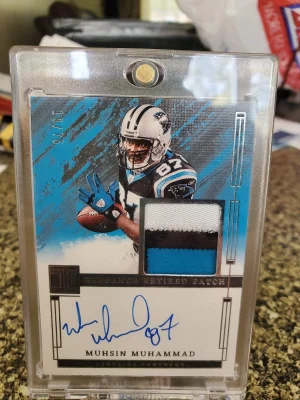 2024 Impeccable Football Elegance Retired Patch Autograph Mushin Muhammad /75