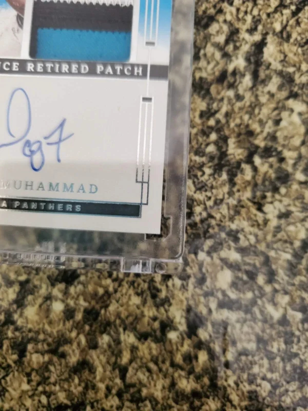 2024 Impeccable Football Elegance Retired Patch Autograph Mushin Muhammad /75 - Image 5