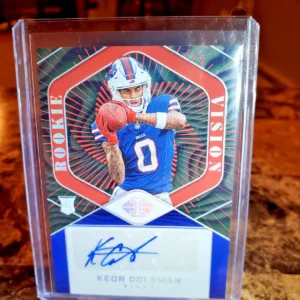 2024 Panini Illusions - Rookie Vision Signatures Keon Coleman #RVS-KCN Red &...