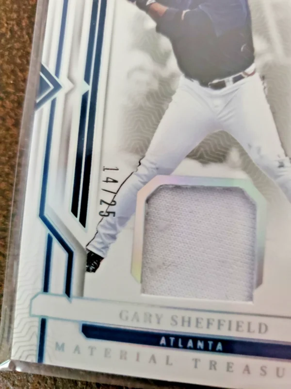 2024 National Treasures Material Treasure Gary Sheffield/25 Game Used Dirty Patc - Image 5