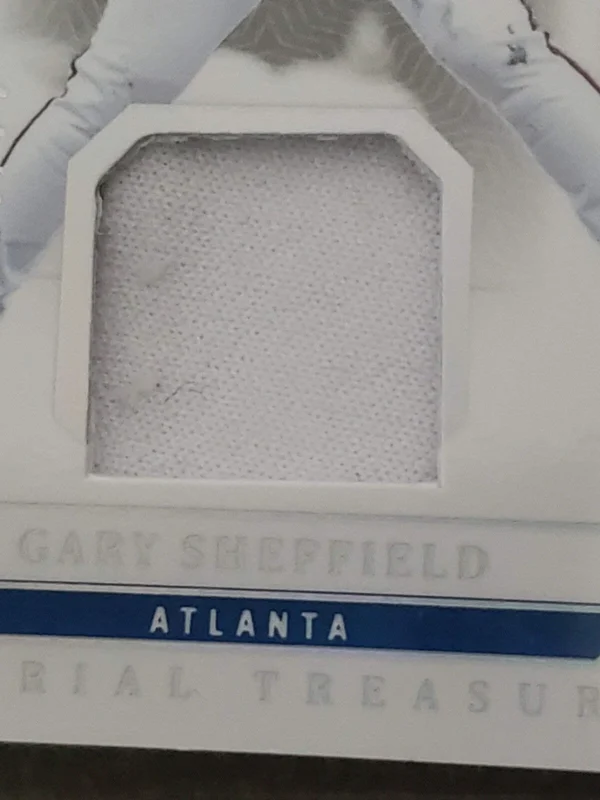 2024 National Treasures Material Treasure Gary Sheffield/25 Game Used Dirty Patc - Image 6