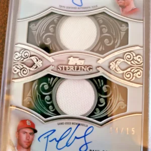2021 TOPPS STERLING STERLING SETS DUAL AUTOGRAPHED RELIC CARD MARK MCGUIRE/...