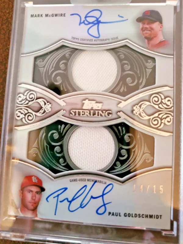 2021 TOPPS STERLING STERLING SETS DUAL AUTOGRAPHED RELIC CARD MARK MCGUIRE/...