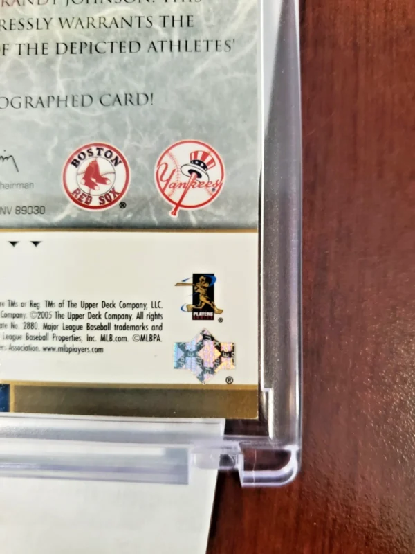 2005 Upper Deck ULTIMATE COLLECTION DUAL SIGNATURES Curt Schilling-Randy Johnson - Image 12