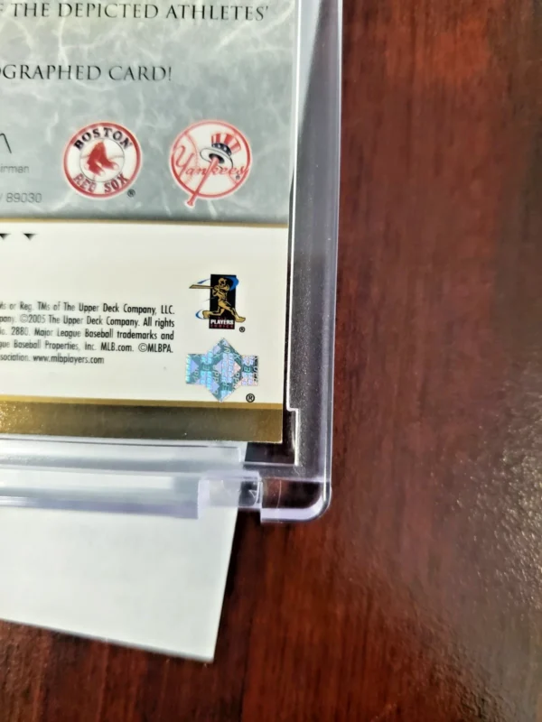 2005 Upper Deck ULTIMATE COLLECTION DUAL SIGNATURES Curt Schilling-Randy Johnson - Image 3