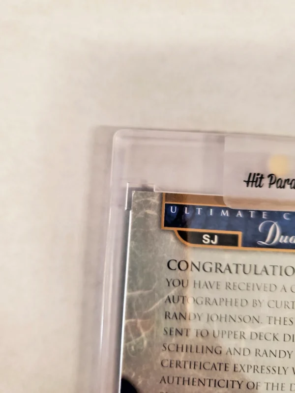 2005 Upper Deck ULTIMATE COLLECTION DUAL SIGNATURES Curt Schilling-Randy Johnson - Image 10