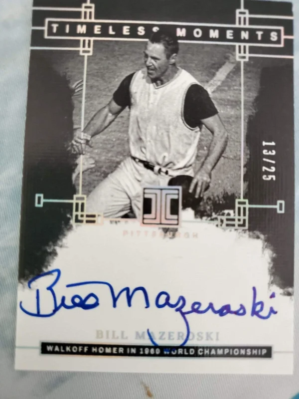 2024 Impeccable Baseball Timeless Moments Bill Mazeriski /25 - Image 6