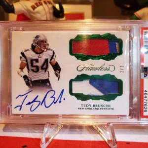 2017 Flawless Tedy Bruschi Dual Patch Autograph 2/2