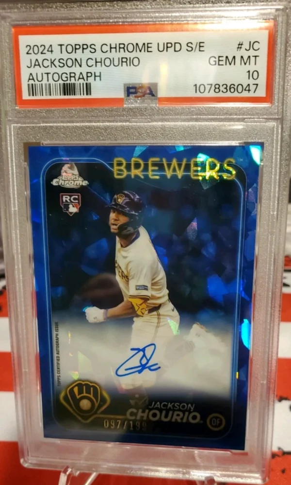 2024 Topps Chrome Update Series Sapphire Edition - Autographs Jackson Chourio...