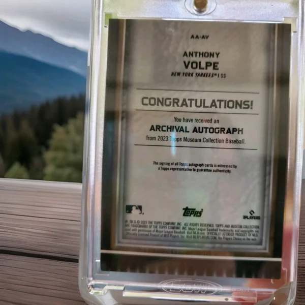 2023 Topps Museum Collection - Archival Autographs Anthony Volpe #AA-AV /99 (AU, - Image 2