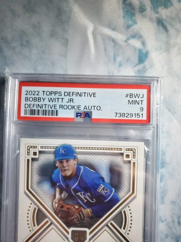 2022 Topps Definitive Bobby Witt Jr Definitive Rookie Autograph /50 PSA 9 - Image 6