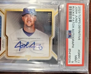 2023 Topps Definitive Collection - Definitive Rookie Patch Autographs Josh Jung