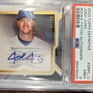 2023 Topps Definitive Collection - Definitive Rookie Patch Autographs Josh Jung
