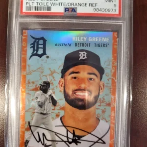 2023 Topps Chrome Platinum Anniversary - Riley Greene #332 Orange Refractor /25
