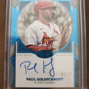 2024 Tier One Topps Next Level Autograph Paul Goldschmidt/25 Sapphire Blue Foil