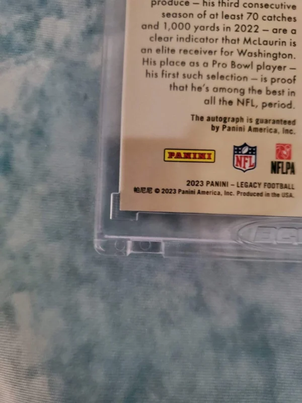 2023 Panini Legacy Football Terry McLAUREN 1/1 - Image 2