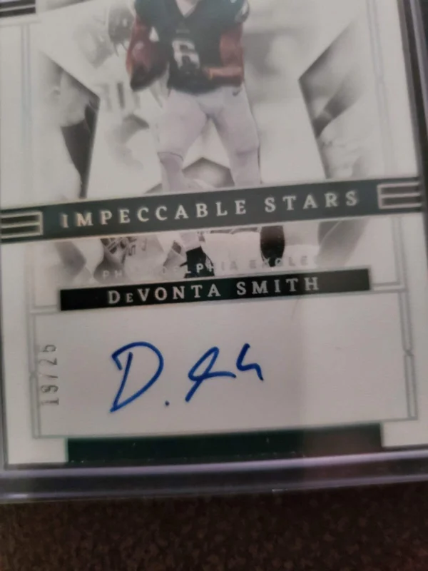 2024 Impeccable Football Impeccable Stars DeVonte Smith /25 - Image 3