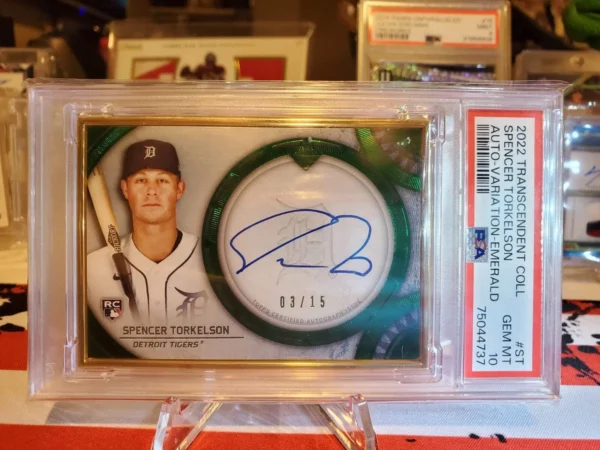 2022 Transcendent Collection Spencer Torkelson Auto-Variation Emerald/15