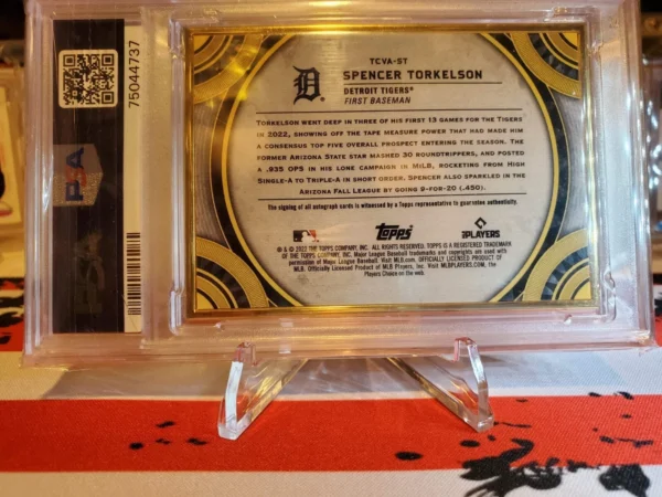 2022 Transcendent Collection Spencer Torkelson Auto-Variation Emerald/15 - Image 5