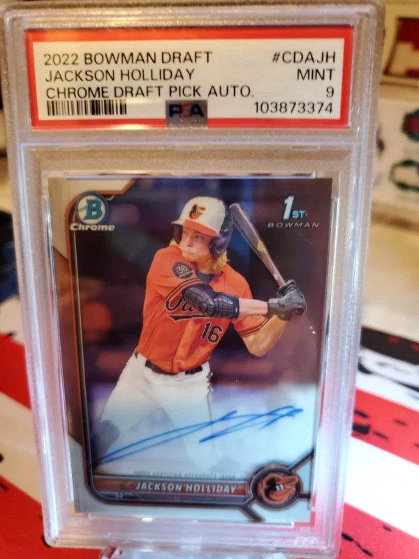 2022 Bowman Draft - Chrome Draft Pick Autographs Jackson Holliday #CDA-JH...