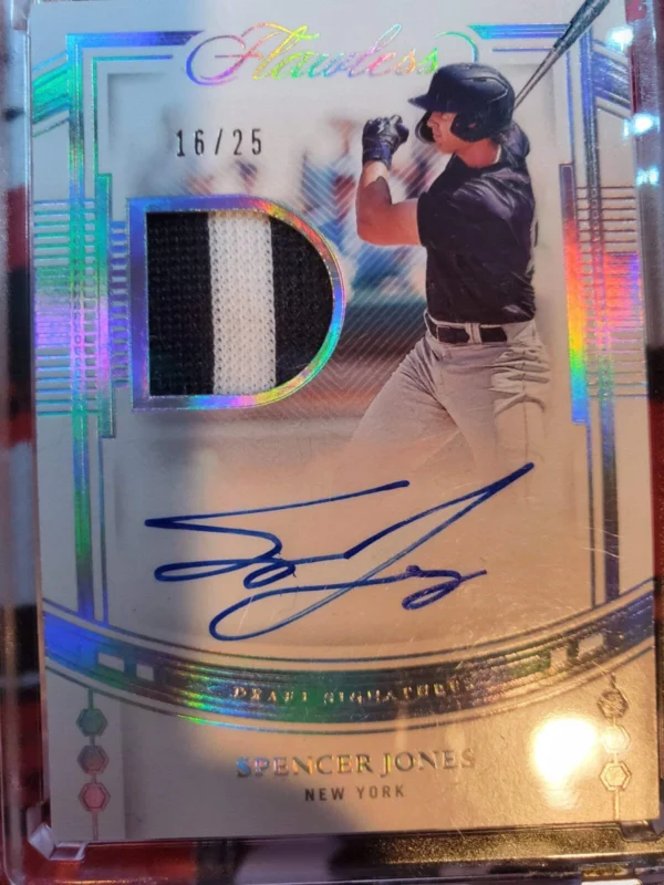 2023 Flawless Draft Signatures Spencer Jones/25 - Image 3