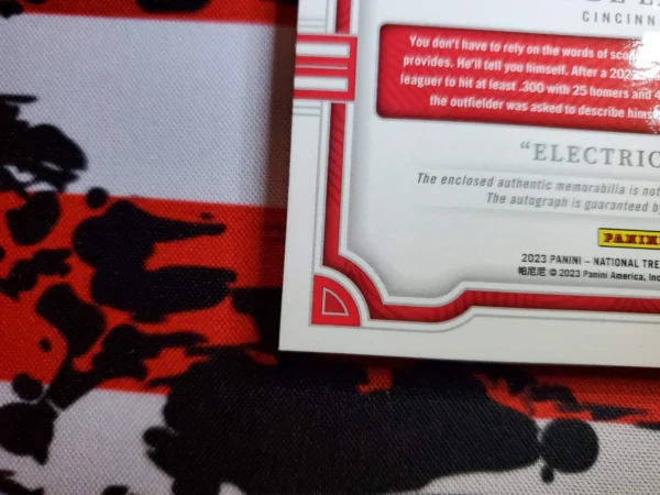 2023 National Treasures Baseball Elly De LA Cruz Electric Elly /25 - Image 8