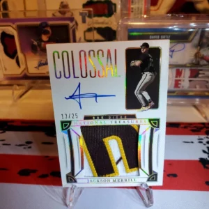 2023 National Treasures Baseball Colossal Signatures Jackson Merrill /25