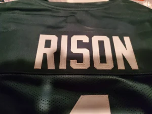 Andre Rison Michagan State University Autographed football jersey. MSU HOF !!