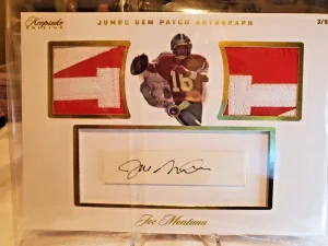 2922 Keepsake Edition JUMBO GEM PATCH Autographs JOE MONTANA/5