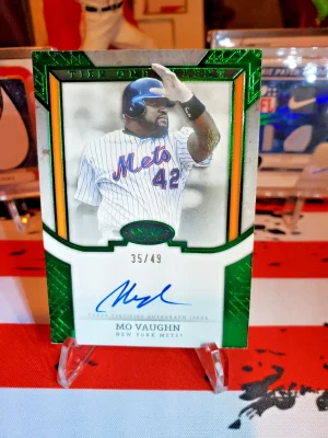 2024 Topps Tier One - Tier One Talent Autographs Mo Vaughn #T1TA-MV Green...
