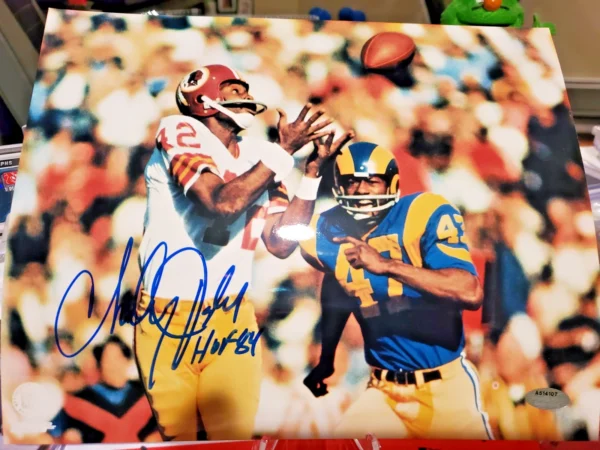 Charley Taylor Signed Autographed 8x10 Photo Washington Redskins HOF COA