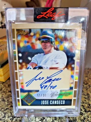 2025 Leaf Seasons In The Sun Personalized Jose Canseco Personalized/30