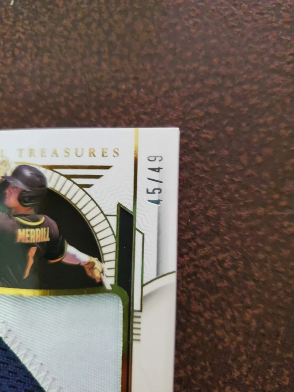 Jackson Merrill 2024 National Treasures Patch On Card Auto #8/49. Padres - Image 2