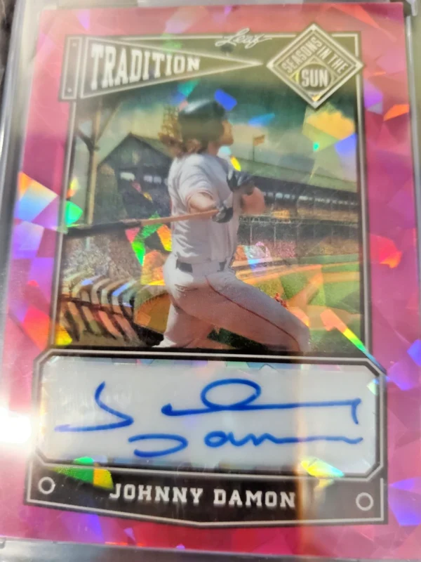 2025 Leaf Seasons In The Sun Tradition Johnny Damon /7 - Image 4