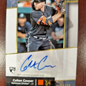 2024 Topps Museum Collection - Archival Autographs Colton Cowser #AA-CC Gold /25