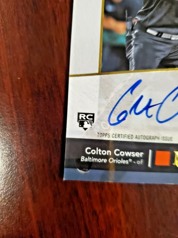 2024 Topps Museum Collection - Archival Autographs Colton Cowser #AA-CC Gold /25 - Image 2