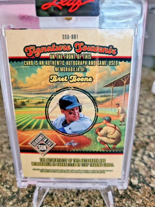 2025 Seasons In The Sun Signature Souvenir Brett Boone /20 - Image 2
