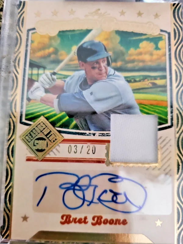 2025 Seasons In The Sun Signature Souvenir Brett Boone /20 - Image 3