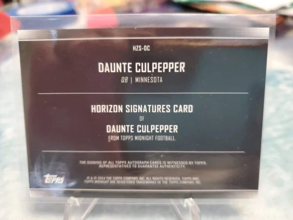 2024 Topps Midnight; Daunte Culpepper; Horizons Auto Minnesota Vikings - Image 2