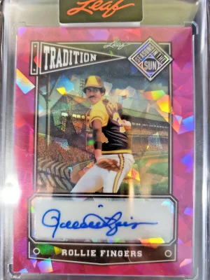 2025 Seasons In The Sun Tradition Pink Cracked Ice Rollie Fingers /7