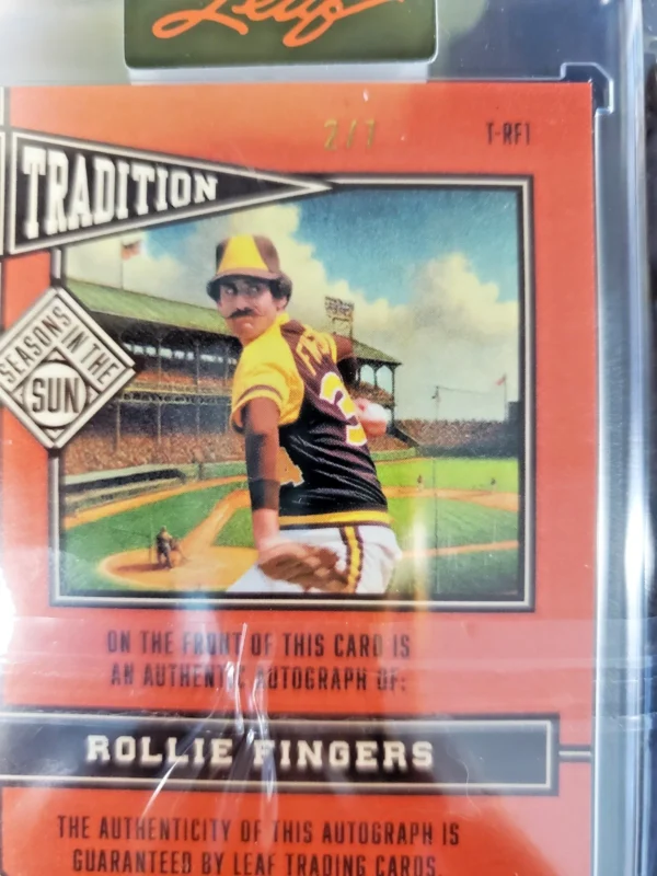 2025 Seasons In The Sun Tradition Pink Cracked Ice Rollie Fingers /7 - Image 4