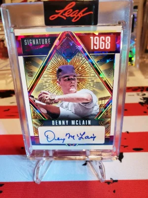 2025 Leaf Seasons in the Sun - Signature Seasons Denny McLain #SSE-DML Holo...