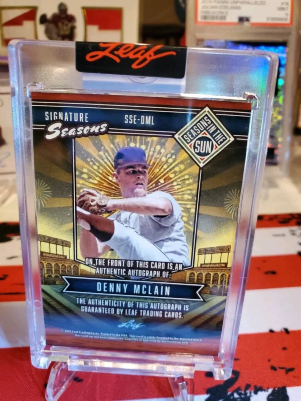 2025 Leaf Seasons in the Sun - Signature Seasons Denny McLain #SSE-DML Holo... - Image 2