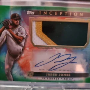 Jared Jones 2024 Topps Inception RC Green /99 RPA Player Worn Patch AUTO Pirates
